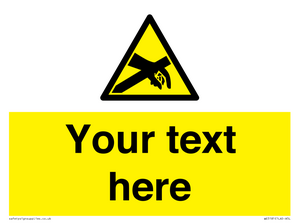 Custom Anti-Static Warning Sign